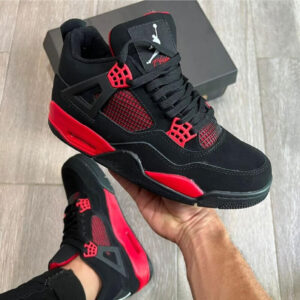 Jordan Retro 4 - Hombre - Negro/Rojo